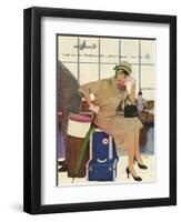 American Airlines, Al Parker, 1953, USA-null-Framed Premium Giclee Print