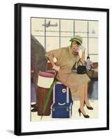 American Airlines, Al Parker, 1953, USA-null-Framed Giclee Print