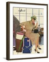 American Airlines, Al Parker, 1953, USA-null-Framed Giclee Print