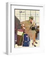 American Airlines, Al Parker, 1953, USA-null-Framed Giclee Print