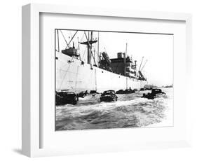 American Amphibious Vehicles, Le Havre, France, 1944-null-Framed Giclee Print