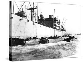 American Amphibious Vehicles, Le Havre, France, 1944-null-Stretched Canvas