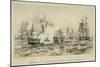 American and British Battleships in Close Quarters on Lake Erie, Sept. 10, 1813-null-Mounted Art Print