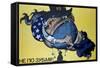 American and Chinese Imperialism Attempting to Devour the World, Soviet Poster, 1970S-null-Framed Stretched Canvas