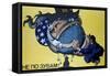 American and Chinese Imperialism Attempting to Devour the World, Soviet Poster, 1970S-null-Framed Stretched Canvas