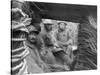 American and French Troops in a Trench at the Front, 1917-1918-null-Stretched Canvas