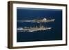 American and Russian Military Vessels Offshore of Puerto Rico-Frank Cancellare-Framed Photographic Print