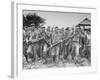 American Army Rangers and Filipino Guerillas Celebrating their Successful Raid to Free Pow's Held-null-Framed Photographic Print