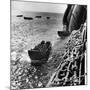 American Army Troops Coming Aboard Apa at Sea for D-Day Allied Invasion of Normandy-Ralph Morse-Mounted Photographic Print