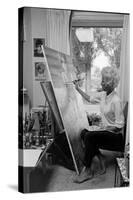 American Artist Margaret Keane Painting in Her Studio, Tennessee, 1965-Bill Ray-Stretched Canvas