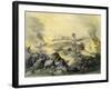 American Assault on the Fortress of Chapultepec, U.S.-Mexican War, c.1847-null-Framed Giclee Print