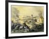 American Assault on the Fortress of Chapultepec, U.S.-Mexican War, c.1847-null-Framed Giclee Print