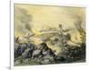 American Assault on the Fortress of Chapultepec, U.S.-Mexican War, c.1847-null-Framed Giclee Print