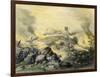 American Assault on the Fortress of Chapultepec, U.S.-Mexican War, c.1847-null-Framed Giclee Print