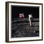 American Astronaut Edwin "Buzz" Aldrin Walking on the Moon on July 20, 1969-null-Framed Photo