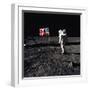 American Astronaut Edwin "Buzz" Aldrin Walking on the Moon on July 20, 1969-null-Framed Photo