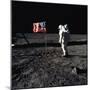 American Astronaut Edwin "Buzz" Aldrin Walking on the Moon on July 20, 1969-null-Mounted Photo