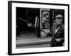 American Author Henry Miller Walking Along the Street-Carlo Bavagnoli-Framed Premium Photographic Print