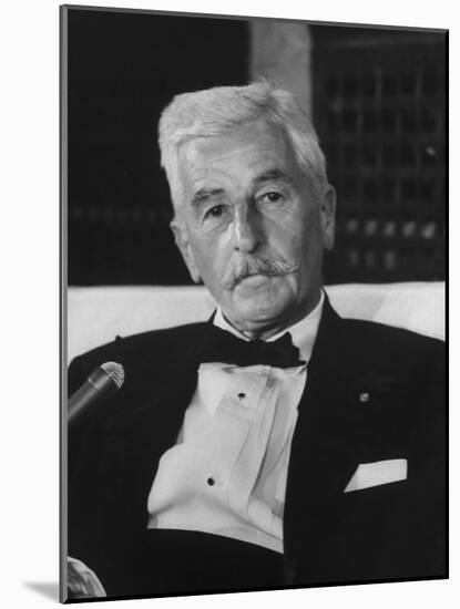 American Author William Faulkner-Carl Mydans-Mounted Premium Photographic Print