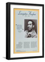 American Authors of the 20th Century - Langston Hughes-null-Framed Art Print