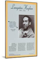 American Authors of the 20th Century - Langston Hughes-null-Mounted Art Print