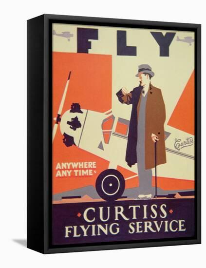 American Aviation Poster, 1928-null-Framed Stretched Canvas