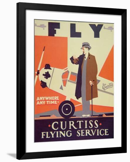 American Aviation Poster, 1928-null-Framed Giclee Print