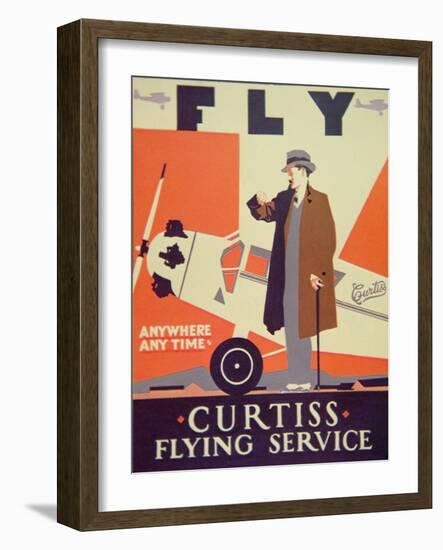 American Aviation Poster, 1928-null-Framed Giclee Print