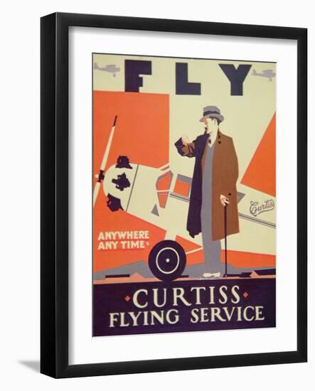 American Aviation Poster, 1928-null-Framed Giclee Print