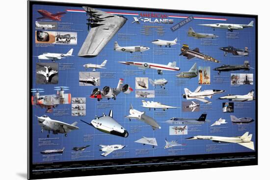 American Aviation - X-Planes-null-Mounted Poster