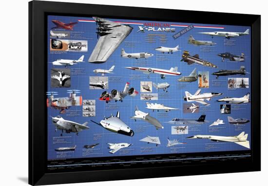 American Aviation - X-Planes-null-Framed Poster