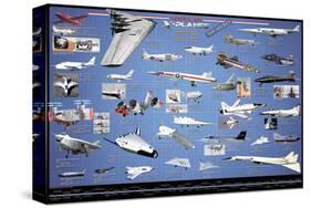 American Aviation - X-Planes-null-Stretched Canvas