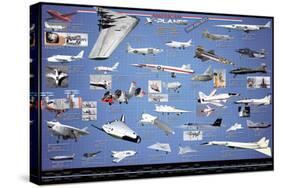 American Aviation - X-Planes-null-Stretched Canvas