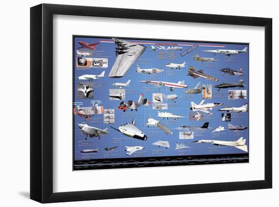 American Aviation - X-Planes-null-Framed Art Print