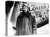 American Aviator Charles Lindbergh Standing Beside His Plane "Spirit of Saint Louis"-null-Stretched Canvas