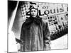 American Aviator Charles Lindbergh Standing Beside His Plane "Spirit of Saint Louis"-null-Mounted Premium Photographic Print