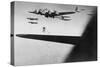 American B-17S Drop Bombs over Meudon-null-Stretched Canvas
