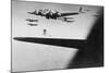 American B-17S Drop Bombs over Meudon-null-Mounted Photo