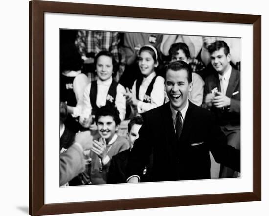 "American Bandstand" Host Dick Clark-null-Framed Premium Photographic Print