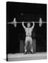 American Bantamweight Joseph Depietro Competing in Weightlifting Event at Summer Olympics-Mark Kauffman-Stretched Canvas