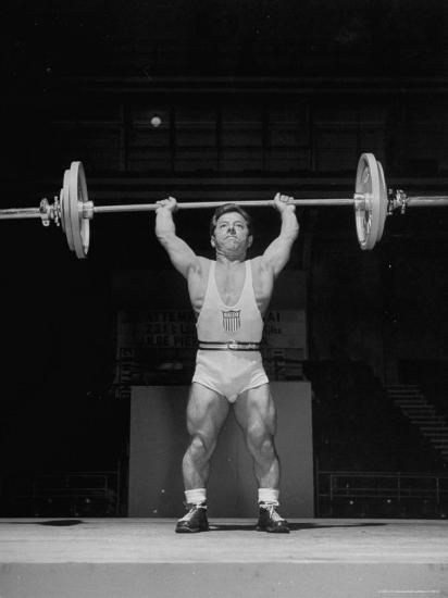 American Bantamweight Joseph Depietro Competing in Weightlifting Event at Summer  Olympics' Premium Photographic Print - Mark Kauffman | AllPosters.com