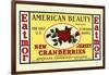 American Beauty New Jersey Cranberries-null-Framed Art Print