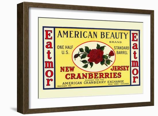 American Beauty New Jersey Cranberries-null-Framed Art Print