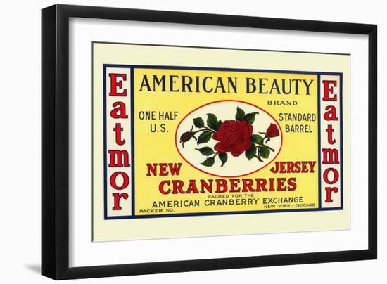 American Beauty New Jersey Cranberries-null-Framed Art Print