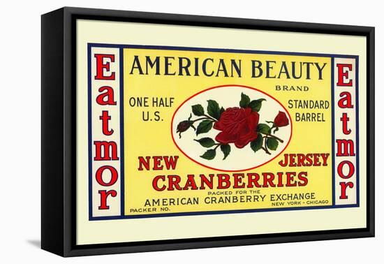 American Beauty New Jersey Cranberries-null-Framed Stretched Canvas