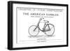 American Bicycle, 1890-null-Framed Giclee Print