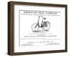 American Bicycle, 1890-null-Framed Giclee Print