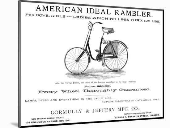 American Bicycle, 1890-null-Mounted Giclee Print