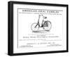 American Bicycle, 1890-null-Framed Giclee Print