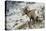 American Bighorn Sheep on Ridge-DLILLC-Stretched Canvas
